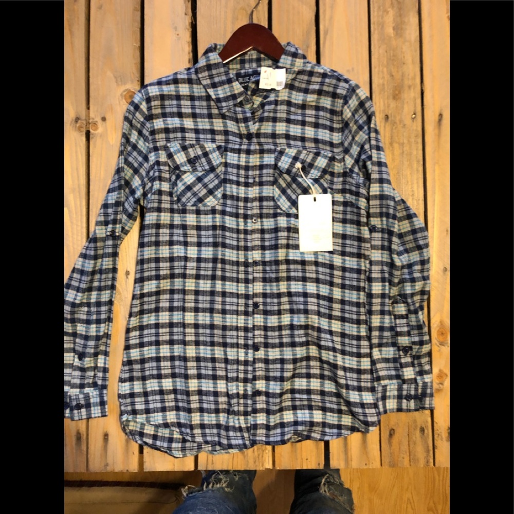 Nice flannel, blue age brand